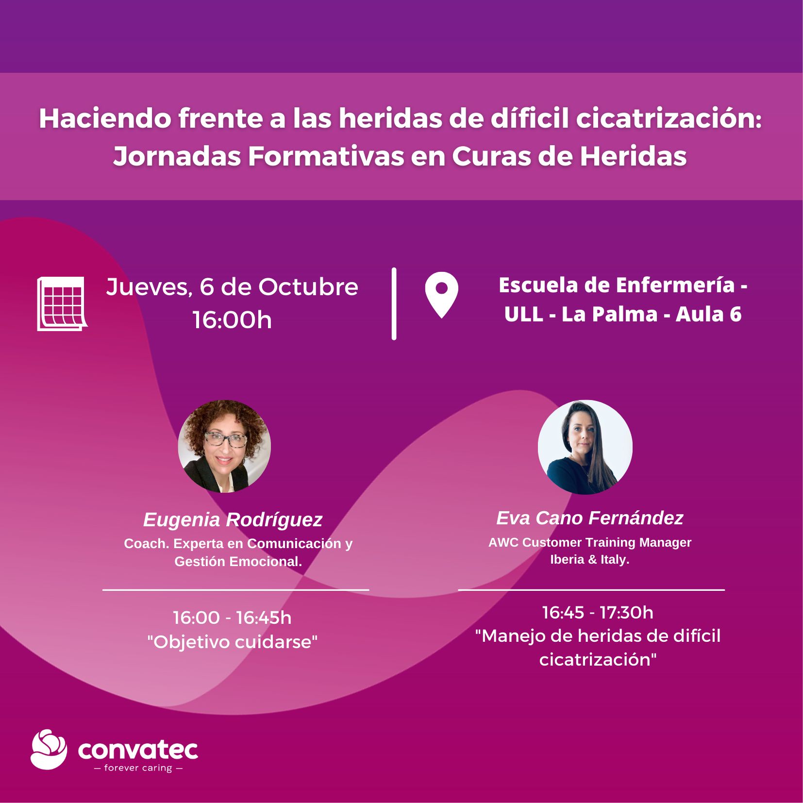 JORNADAS FORMATIVAS EN CURAS DE HERIDAS. LA PALMA